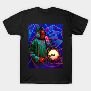 Musician Plays Talking Drum - African T-Shirt